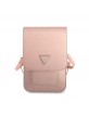 Guess Smartphone Tasche 7" Wallet bag Saffiano Triangle Universelle Rosa