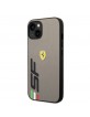 Ferrari iPhone 14, 15, 13 Hülle Case Cover Big SF Logo Grau