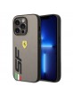 Ferrari iPhone 14 Pro Hülle Case Cover Big SF Logo Grau