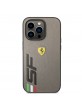 Ferrari iPhone 14 Pro Hülle Case Cover Big SF Logo Grau