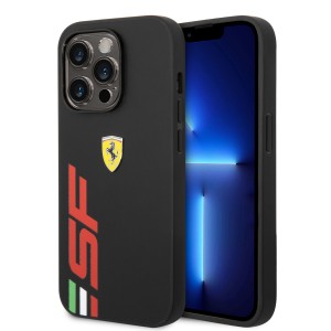 Ferrari iPhone 14 Pro Max Case Cover Big SF Logo Black