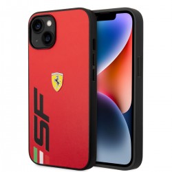Ferrari iPhone 14 Plus Hülle Case Cover Big SF Logo Rot
