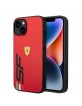 Ferrari iPhone 14 Plus Hülle Case Cover Big SF Logo Rot
