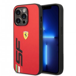 Ferrari iPhone 14 Pro Hülle Case Cover Big SF Logo Rot