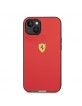 Ferrari iPhone 14 Hülle Case Cover Italian Flag Line Rot