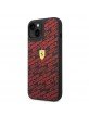 Ferrari iPhone 14 Hülle Case Cover Silikon All Over Scuderia Schwarz