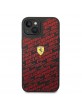 Ferrari iPhone 14 Hülle Case Cover Silikon All Over Scuderia Schwarz
