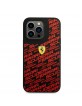 Ferrari iPhone 14 Pro Hülle Case Cover Silikon All Over Scuderia Schwarz