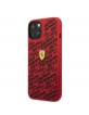 Ferrari iPhone 14 Hülle Case Cover Silikon All Over Scuderia Rot