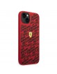 Ferrari iPhone 14 Plus Hülle Case Cover Silikon All Over Scuderia Rot