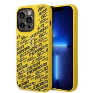 Ferrari iPhone 14 Pro Case Cover Silicone Scuderia Yellow