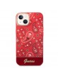 Guess iPhone 14 Plus Case Cover Bandana Paisley Red