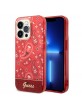 Guess iPhone 14 Pro Case Cover Bandana Paisley Red