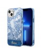 Guess iPhone 14 Hülle Case Cover Porcelain Kollektion Blau