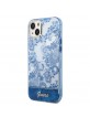 Guess iPhone 14 Plus Case Cover Porcelain Collection Blue