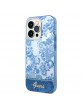 Guess iPhone 14 Pro Hülle Case Cover Porcelain Collection Blau