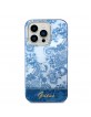 Guess iPhone 14 Pro Max Hülle Case Cover Porcelain Collection Blau