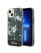 Guess iPhone 14 Hülle Case Cover Jungle Flower Kollektion Grün