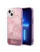 Guess iPhone 14 Hülle Case Cover Jungle Kollektion Rosa