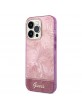 Guess iPhone 14 Pro Hülle Case Cover Jungle Kollektion Rosa