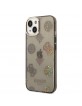 Guess iPhone 14 Hülle Case Cover Peony Glitter Schwarz Transparent