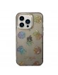 Guess iPhone 14 Pro Hülle Case Cover Peony Glitter Schwarz Transparent