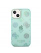 Guess iPhone 14 Case Cover Peony Glitter Green Turquoise