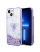 Guess iPhone 14 case cover glitter palm violet purple