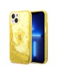 Guess iPhone 14 Case Cover Glitter Palm Gold Yellow