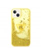 Guess iPhone 14 Hülle Case Cover Glitter Palm Gold Gelb