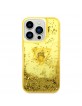 Guess iPhone 14 Pro Max Hülle Case Cover Glitter Palm Gold Gelb