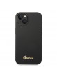 GUESS iPhone 14 Case Cover Silicone Logo Vintage Black