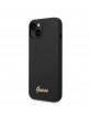 GUESS iPhone 14 Plus Case Cover Silicone Logo Vintage Black