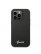 GUESS iPhone 14 Pro Max Case Cover Silicone Logo Vintage Black