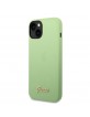 GUESS iPhone 14 Case Cover Silicone Vintage Logo Green