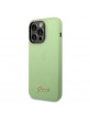 GUESS iPhone 14 Pro Max Case Cover Silicone Vintage Logo Green