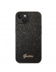 Guess iPhone 14 Plus Case Cover Glitter Script Black