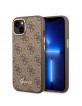 Guess iPhone 14 Plus Hülle Case Cover Vintage Logo 4G Braun