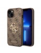 Guess iPhone 14 Plus Hülle Case Cover 4G Big Metal Logo Braun