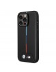 BMW iPhone 14 Pro Case M Power Cover Tricolor Black
