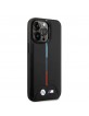 BMW iPhone 14 Pro Max Case M Power Cover Tricolor Black