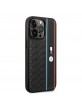 BMW iPhone 14 Plus Case Hexgonal M Power Stripe Black
