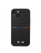 BMW iPhone 14 Plus case silicone pattern tricolor black