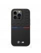 BMW iPhone 14 Pro Case Silicone Pattern Tricolor Black
