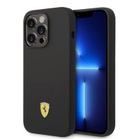 Ferrari iPhone 14 Pro Hülle Case Cover MagSafe Silikon Schwarz