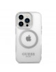 Guess iPhone 14 Pro MagSafe Silber Hülle Case Cover Translucent Transparent