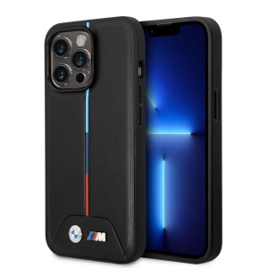 BMW iPhone 14 Pro Max Hülle Case Cover Magsafe  M Tricolor Schwarz