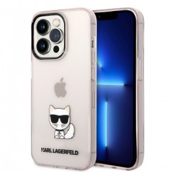 Karl Lagerfeld iPhone 14 Pro Case Cover Choupette Pink