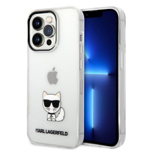 Karl Lagerfeld iPhone 14 Pro Hülle Case Cover Choupette Transparent