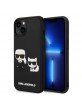 Karl Lagerfeld iPhone 14 Case Cover Karl & Choupette 3D Black